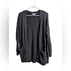 Madewell Gray Open Front Long Cardigan Sweater Pockets Women’s Small
